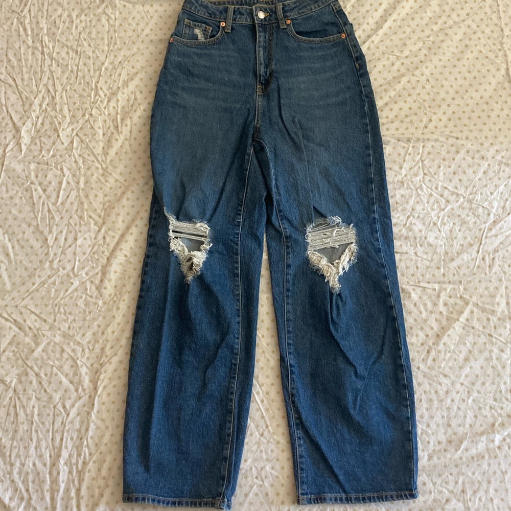 Wild fable high rise baggy ripped jeans